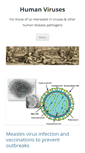 Mobile Screenshot of humanviruses.org